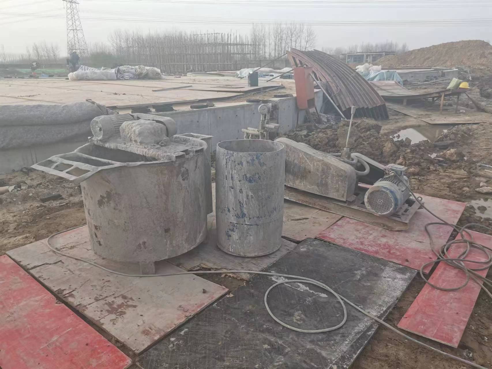 蒸湘设备基础注浆